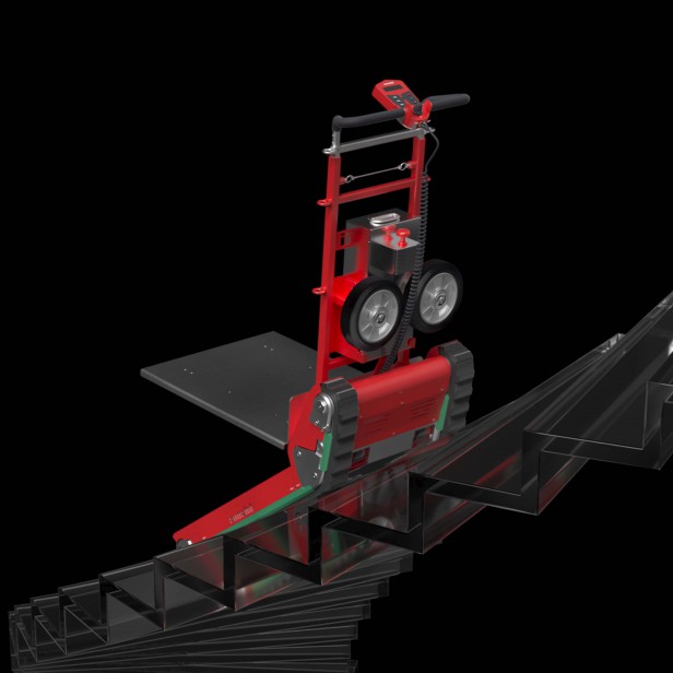 Ηλεκτρικό Καρότσι μπαταρίας για σκάλες 400kg AΝΥΨΩΤΙΚΑ ΥΛΙΚΩΝ