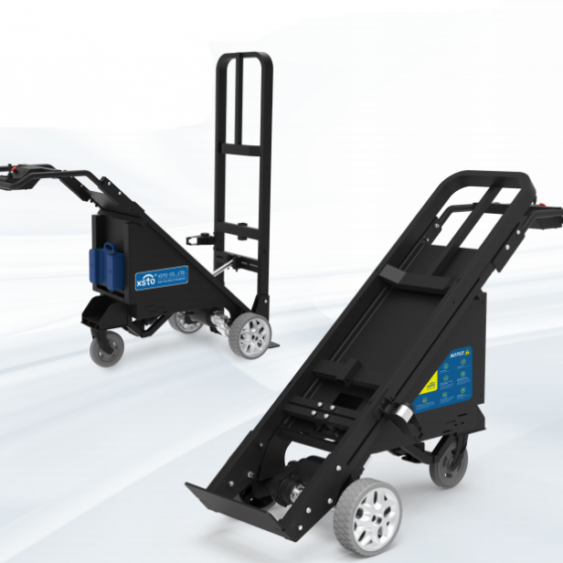 XSTO ET400W3 Electric transport cart, Electric drive, Tilting platform for safe transport on slopes up to 15°, Load capacity up to 400 kg, Suitable for professional use indoors and outdoors