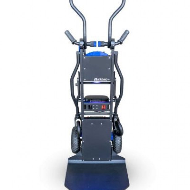 Ηλεκτρικό καρότσι για σκάλες 130 kg  Καρότσι μεταφοράς φορτίου με μπαταρία  Καρότσι για ανύψωση βαρέων αντικειμένων  Ηλεκτρικό καρότσι με ανυψωτική ικανότητα 130 κιλά  Επαγγελματικό καρότσι σκάλας Antano