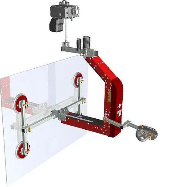 BARBARIC GLASS VACUUM LIFTER WITH TILT & CHAIN HOIST UGL5 - 250KG