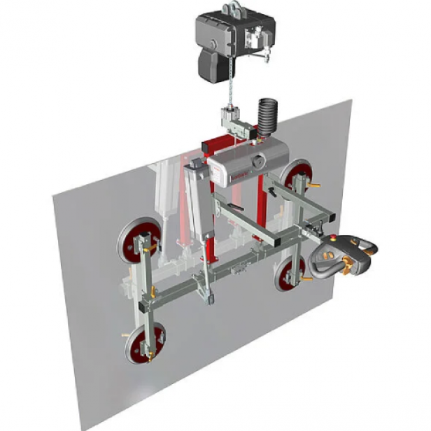 GLASS VACUUM UGL3 WITH TILT &  CHAIN HOIST FOR LIFTING UP TO 2M 500KG 