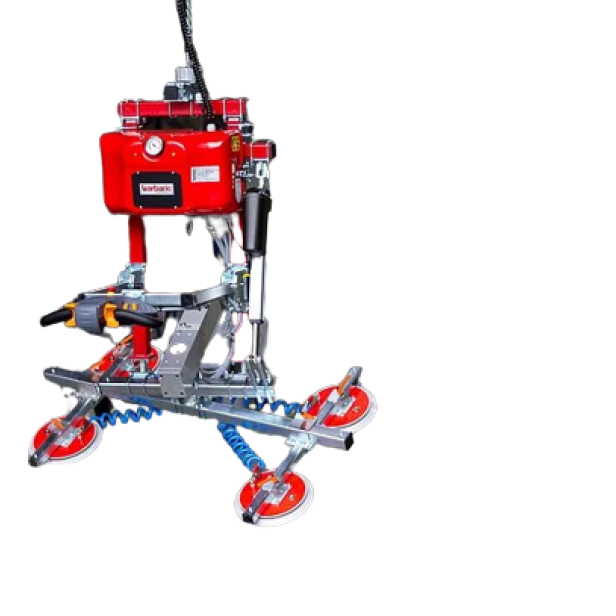 GLASS VACUUM UGL4E WITH ROTATION-TILT & CHAIN HOIST FOR LIFTING UP TO 2M 500KG 