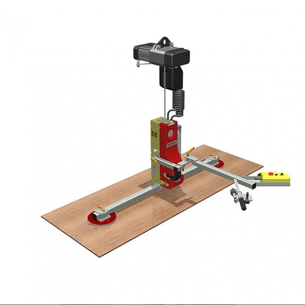 VACUUM FOR WOODEN PANELS WITH TILT & CHAIN HOIST 