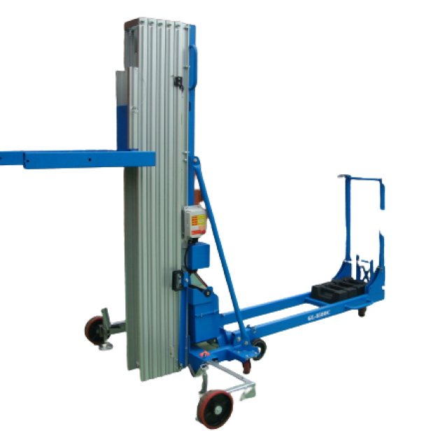KSF GL850 AC – AC/DC ηλεκτρικό ανυψωτικό γυαλιού 300 kg 8,7 m Τηλεσκοπικό ανυψωτικό γυαλιού με AC/DC τροφοδοσία Ανυψωτικό γυαλιού KSF για προσόψεις και φωταγωγούς