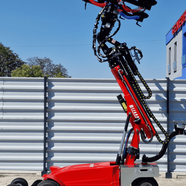 Befard XC820.1, τροχοφόρο ρομπότ τζαμιών, vacuum manipulator 820 kg, ρομπότ τοποθέτησης τζαμιών, τηλεχειρισμός, suction cups
