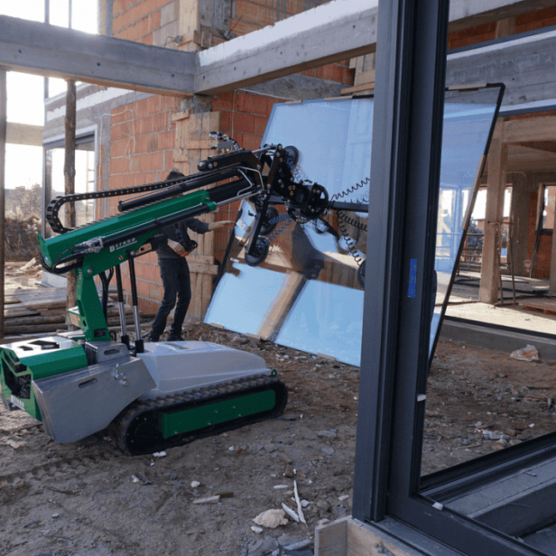 Befard XGR800.1, crawler installation robot, vacuum manipulator 800 kg, 8 suction cups, radio remote control