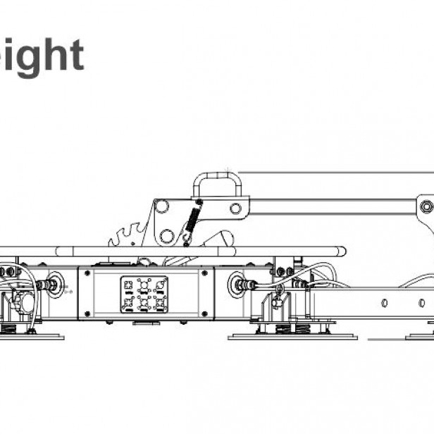 BEFARD GLASS VACUUM LIFTER XP602 WITH MANUAL ROTATION & TILT UP TO 600KG