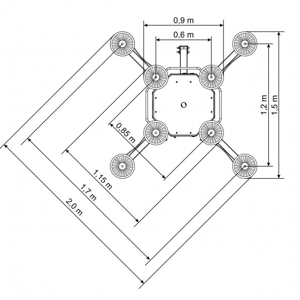 BEFARD GLASS VACUUM LIFTER XP602 WITH MANUAL ROTATION & TILT UP TO 600KG
