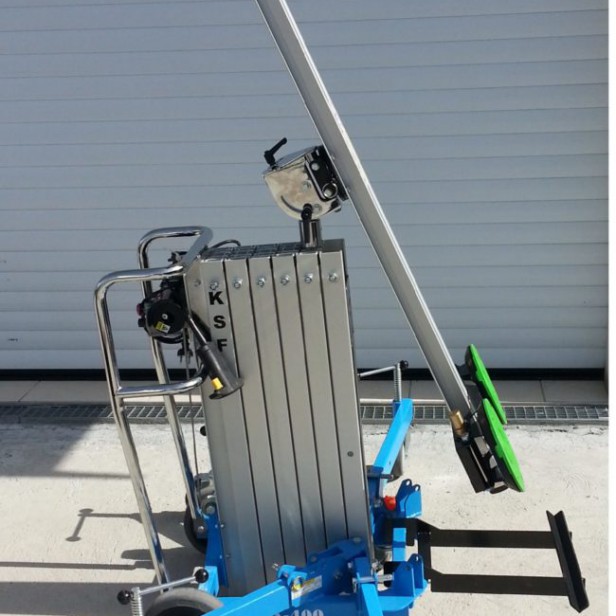 KSF CA400 GL electric glass lifter 120 kg 4.20 m Portable glass lifter CA400 GL 120 kg CA400 GL – glass lifter for winter garden