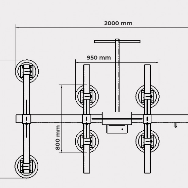 BEFARD VACUUM FOR LIFTING METAL SHEETS XS1080 1080KG-220V
