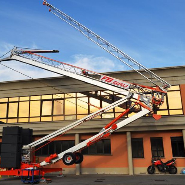 SELF ERECTING CRANE GA 724 MAX LOAD 2000 KG - 10.5Μ & 750KG - 24M & 19.9M HEIGHT