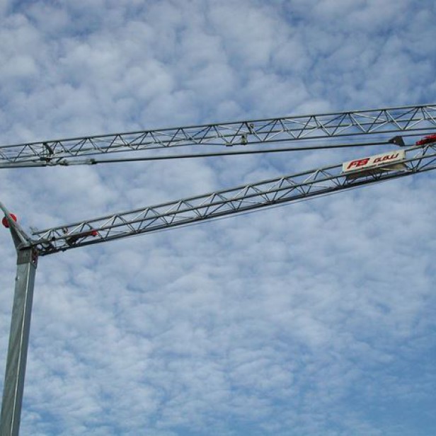 SELF ERECTING CRANE GA 727 MAX LOAD 2500 KG - 9.5Μ & 700KG - 27M &19.3M HEIGHT