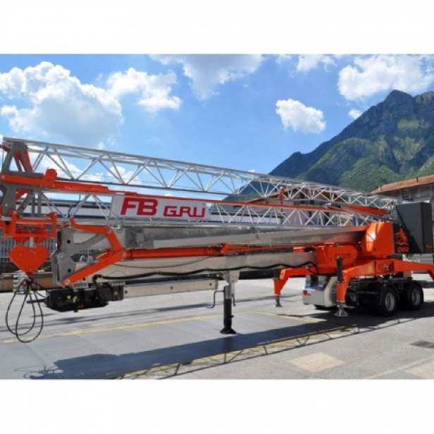 SELF ERECTING CRANE GA 727 MAX LOAD 2500 KG - 9.5Μ & 700KG - 27M & 20.4M HEIGHT