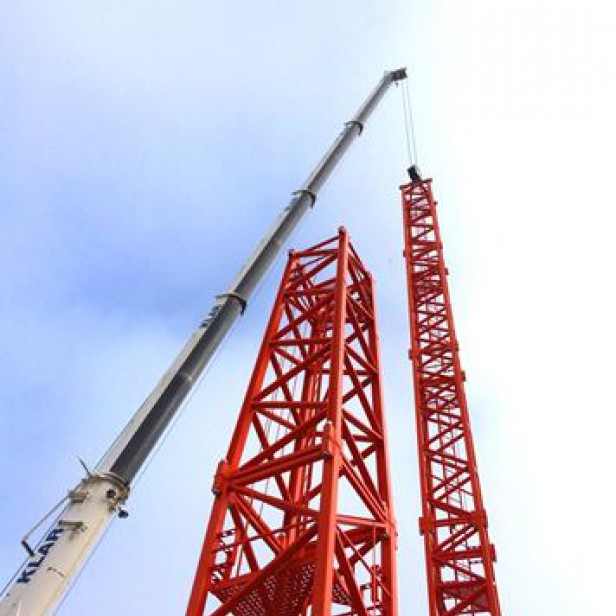 TOWER CRANE GHS 551 MAX LOAD 6000KG - 18.1M LENGTH & 1100KG - 55M LENGTH & 78M HEIGHT 