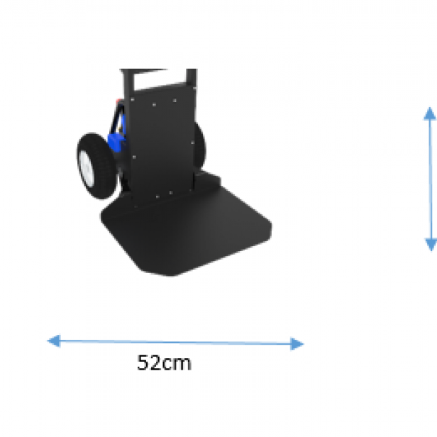 Electric cart with wheel drive 160 kg  Battery powered cart for flat surfaces  Heavy load electric transport cart  160 kg battery cart  Antano Donkey Move electric cart