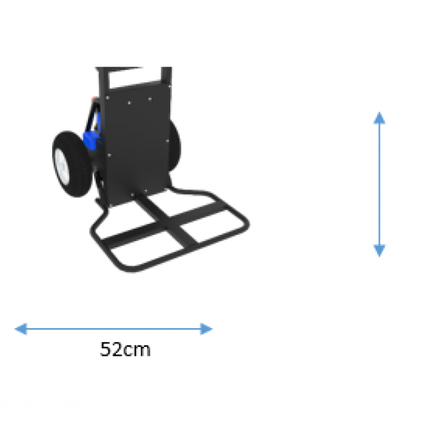 Ηλεκτρικό καρότσι με πρόωση τροχών 160 kg  Καρότσι μπαταρίας για βαριά φορτία  Ηλεκτρικό καρότσι για επίπεδες  Καρότσι με 160 κιλά φορτίο  Antano Donkey Move με ηλεκτρική πρόωση