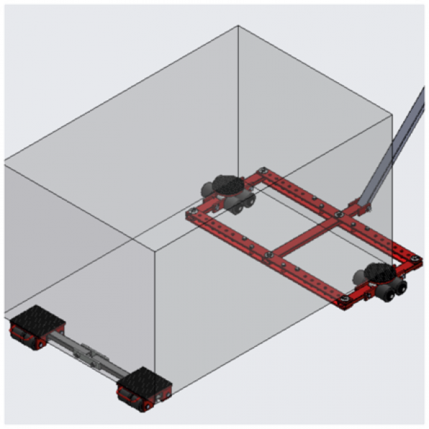 Φορείο-τιμόνι  μεταφοράς κοντέινερ TL12- 12000kg AΝΥΨΩΤΙΚΑ ΥΛΙΚΩΝ
