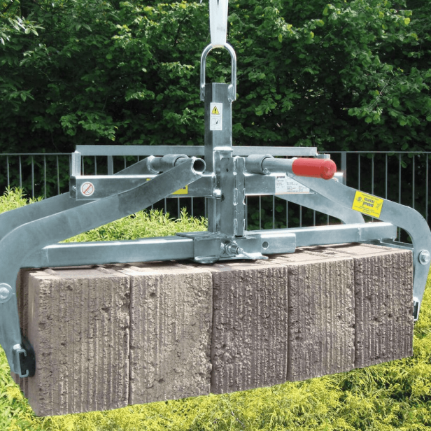 Probst TSZ-UNI 800 Concrete Step Handles TSZ-UNI 800 lifting clamp for paving slabs PROBST TSZ-UNI 800 in use TSZ-UNI 800 grab for kerb stones