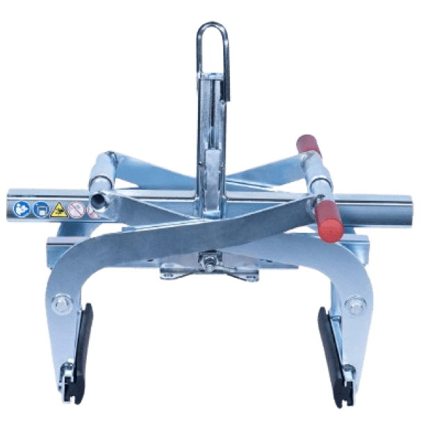 PROBST TSZ-UNI 800 ανυψωτική αρπάγη Αρπάγη TSZ-UNI 800 για πλάκες πεζοδρομίου PROBST TSZ-UNI 800 ανύψωση κράσπεδων TSZ-UNI 800 ανυψωτική αρπάγη σε χρήση