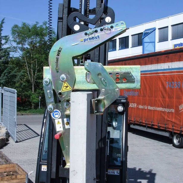 Probst WEZ grab, WEZ grab for L-stones, Probst angular concrete grab WEZ, WEZ lifting clamp Probst