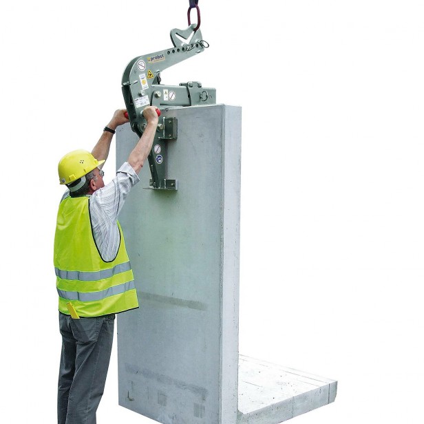 Probst WEZ grab, WEZ grab for L-stones, Probst angular concrete grab WEZ, WEZ lifting clamp Probst