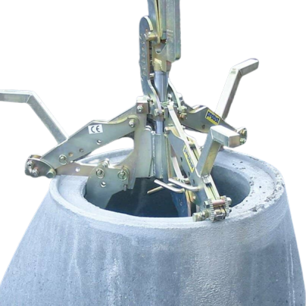 Probst SVZ-UNI σε εργοτάξιο Probst SVZ-UNI ανύψωση φρεατίου Probst SVZ-UNI σε χρήση με γερανό Probst SVZ-UNI ανύψωση κώνου φρεατίου