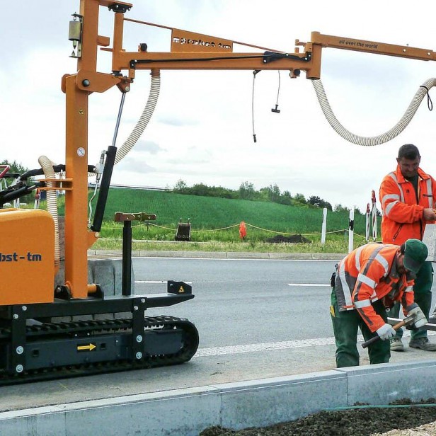 Probst Transmobil TM installation carrier, TM pallet lifter, TM vacuum slab lifter, Probst TM machine for slab installation