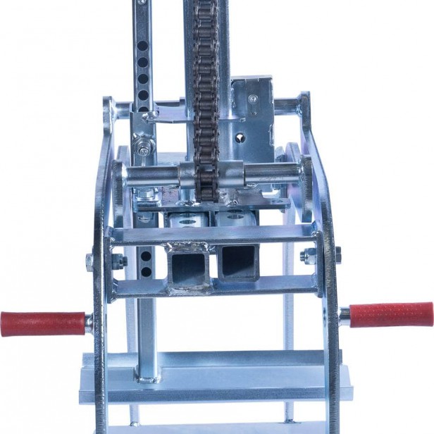 Probst Round Grab RG on construction site Probst RG lifting pipe Probst RG in use with crane Probst RG lifting block