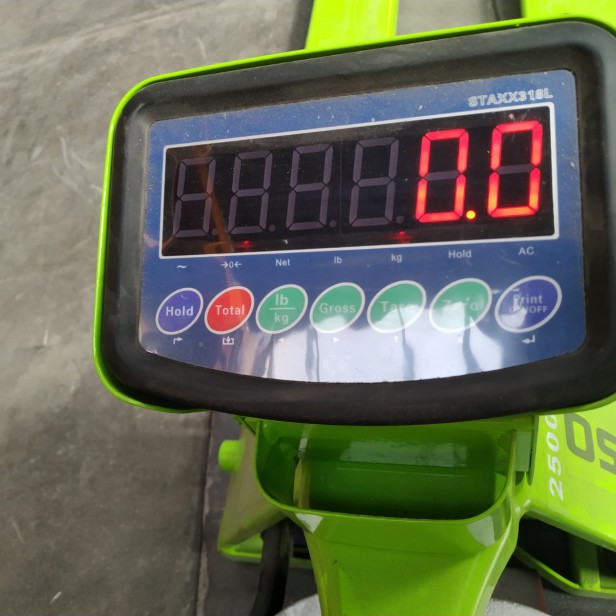 ΧΕΙΡΟΚΙΝΗΤΟ ΠΑΛΕΤΟΦΟΡΟ ΜΕ ΖΥΓΑΡΙΑ ΚΑΙ ΕΚΤΥΠΩΤΗ 2500KG/3000KG ,2000MM ΑΝΥΨΩΣΗ 