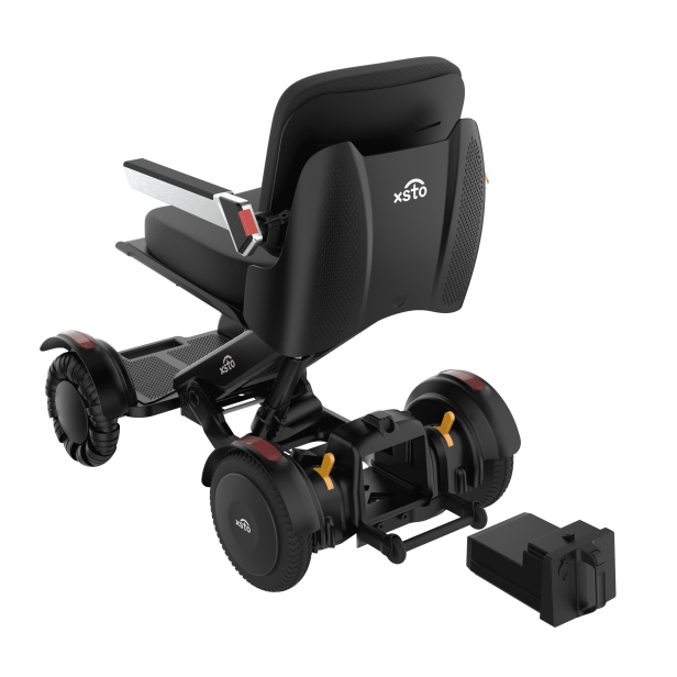 XSTO M4 ηλεκτρικό αναδιπλούμενο αμαξίδιο μπαταρίας για ΑΜΕΑ, κίνηση σε κάθε είδος εδάφους, ελαφρύ, ασφαλές και εύκολο στη χρήση, αναδιπλούμενο για εύκολη μεταφορά και αποθήκευση