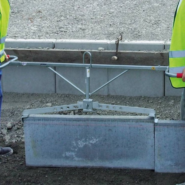 Probst VZ laying clamp, VZ clamp for kerb stones, Probst kerb laying clamp, VZ concrete stone clamp
