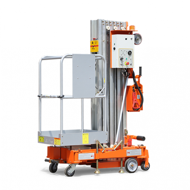 Dingli GTWY9.5-1300 | Electric personnel lift for theater-movie productions 9.5 m 150 kg  Portable personnel lift with outriggers  Safe personnel lift for narrow spaces  Dingli lift with outriggers