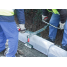 Probst Universal Handle BVZ on construction site Probst BVZ handle in use Probst BVZ lifting kerbs and blocks Probst BVZ in application on pavement