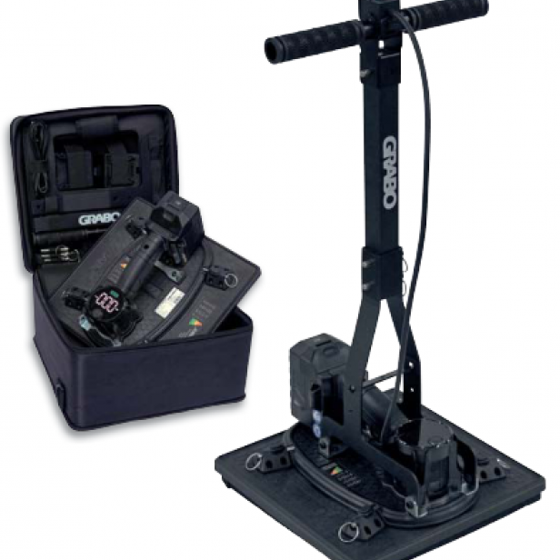 Probst XS-JET GRABO vacuum hand laying device XS-JET GRABO vacuum lifter for kerbs Probst GRABO hand vacuum tool for kerb installation