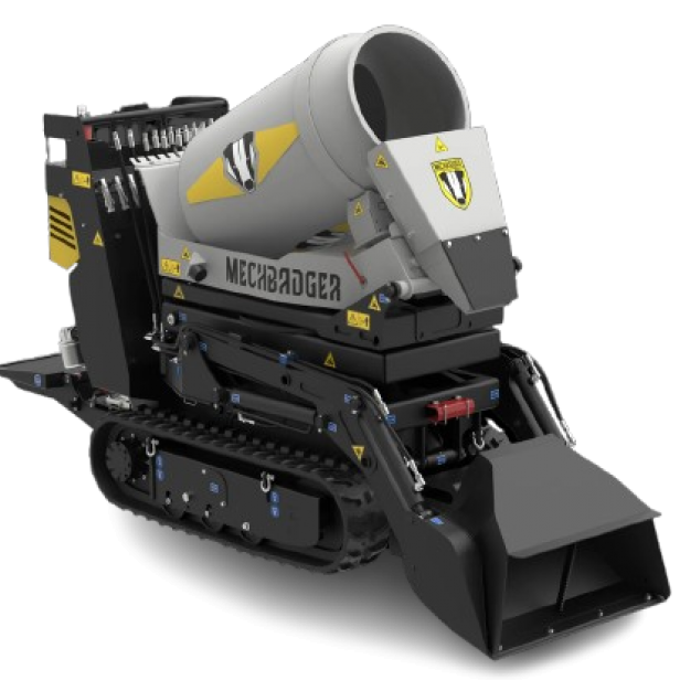 ΕΡΠΥΣΤΡΙΟΦΟΡΟΣ ΜΕΤΑΦΟΡΕΑΣ ΓΙΑ 1070 KG  MECHBADGER - TRACKED MIXER ΠΕΤΡΕΛΑΙΟΚΙΝΗΤΟ