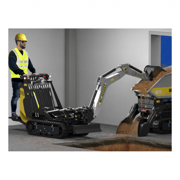 GAS EXCAVATOR TRACKED FOR 915 KG -  MECHBADGER 