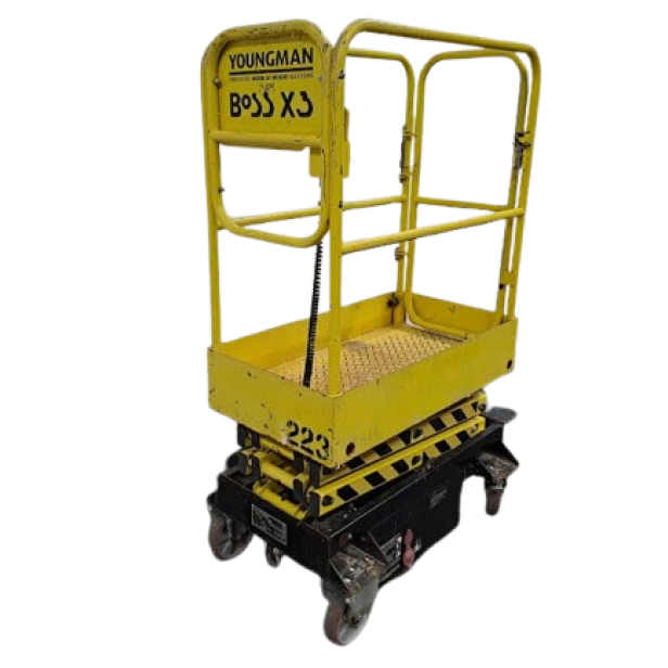 USED SCISSOR WORKING PLATFORMS YOUNGMAN BOSS X3  UP TO 240KG 4,55M (2009)