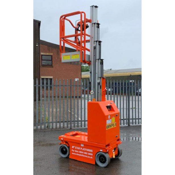 Electric self-propelled personnel lift Dingli  Dingli AMWP vertical mast lift  Personnel aerial lift Dingli  Compact electric personnel lift  Professional self-propelled personnel lift