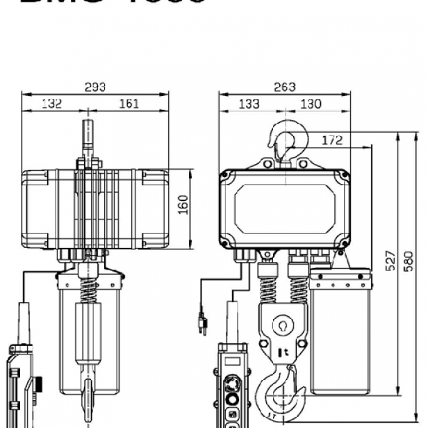COME UP BMC-1000 βαρούλκο αλυσίδας 1000 kg 3 m, ηλεκτρικό βαρούλκο χωρίς ψύκτρες COME UP, μονοφασικό βαρούλκο αλυσίδας COME UP BMC-1000, βιομηχανικό βαρούλκο 1000 kg COME UP, βαρούλκο για εργοστάσια και επαγγελματικές εφαρμογές