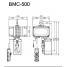 COME UP BMC-500 chain hoist 500 kg 3 m, brushless electric hoist COME UP, single phase chain hoist COME UP BMC-500, industrial hoist 500 kg COME UP, hoist for factory and professional use