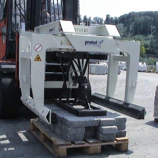 Probst STAZ-SLC Selective Layer Clamp STAZ-SLC lifting clamp for layers PROBST STAZ-SLC with forklift STAZ-SLC clamp without hydraulic connection