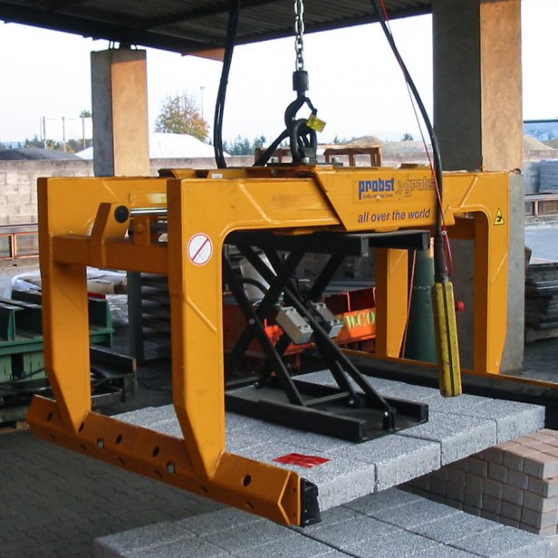 Probst STAZ-SLC Selective Layer Clamp STAZ-SLC lifting clamp for layers PROBST STAZ-SLC with forklift STAZ-SLC clamp without hydraulic connection