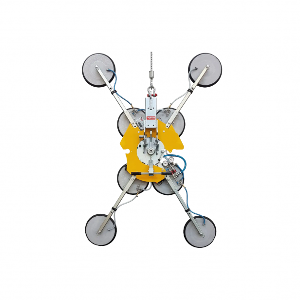  VACUUM LIFTER  for GLASS  (WITH BATTERIES )RIGHETTI  VB4+4 RCMBM d4 XL 1200kg