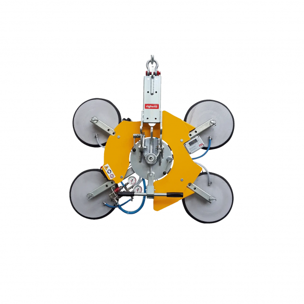  VACUUM LIFTER  for GLASS  (WITH BATTERIES )RIGHETTI  VB4+4 RCMBM d4 XL 1200kg