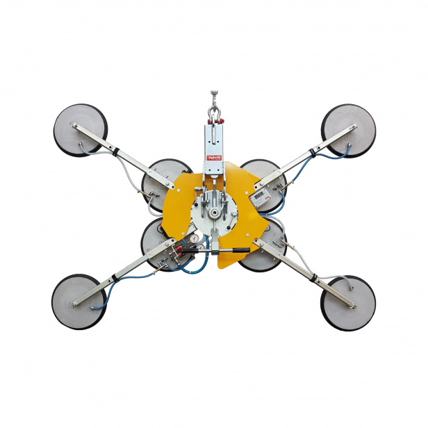  VACUUM LIFTER  for GLASS  (WITH BATTERIES )RIGHETTI  VB4+4 RCMBM d4 XL 1200kg
