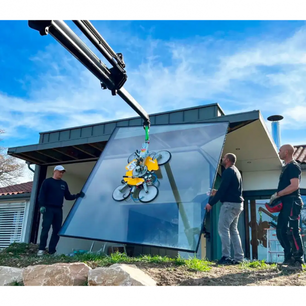  VACUUM LIFTER  for GLASS  (WITH BATTERIES )RIGHETTI  VB4+4 RCMBM d4 XL 1200kg