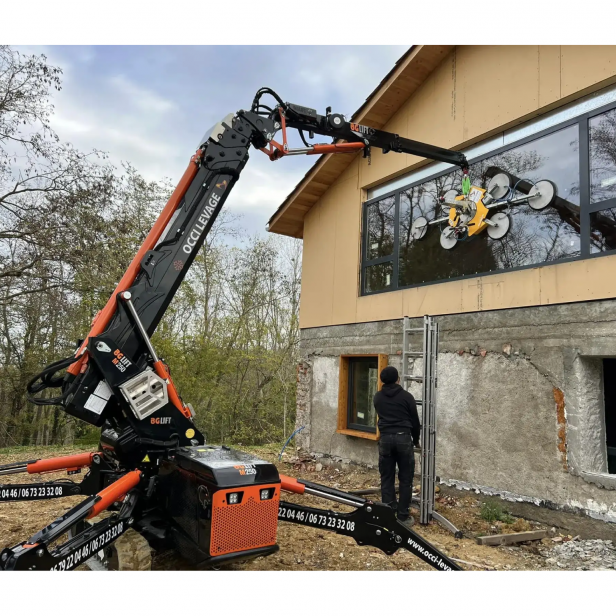  VACUUM LIFTER  for GLASS  (WITH BATTERIES )RIGHETTI  VB4+4 RCMBM d4 XL 1200kg