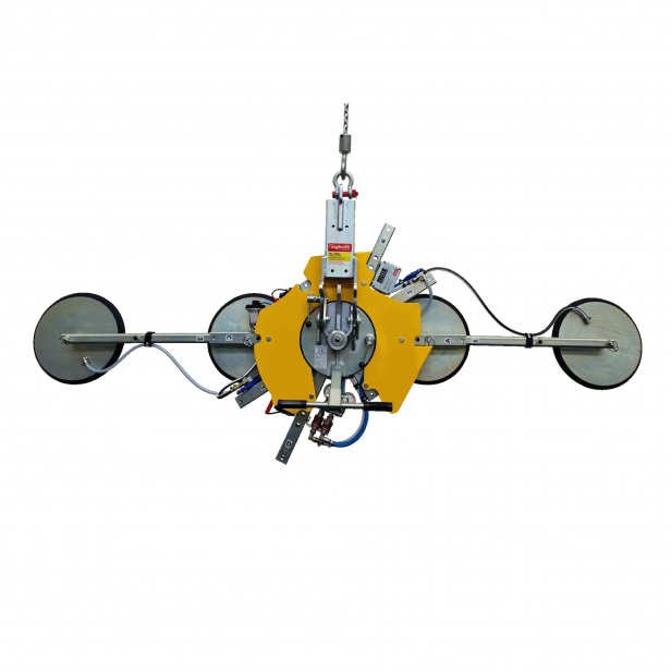  VACUUM LIFTER  for GLASS  (WITH BATTERIES )RIGHETTI  VB4+4 RCMBM d4 XL 1200kg