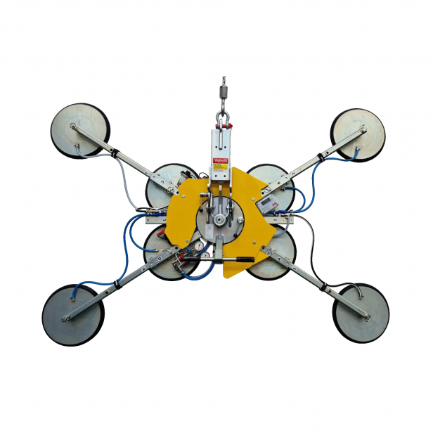  VACUUM LIFTER  for GLASS  (WITH BATTERIES )RIGHETTI  VB4+4 RCMBM d4 XL 1200kg