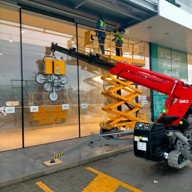 ΒΕΝΤΟΥΖΑ ΑΝΥΨΩΣΗΣ ΓΙΑ ΤΟΠΟΘΕΤΗΣΗ ΤΖΑΜΙΩΝ  (με μπαταριες )RIGHETTI GLE4+8 1200KG